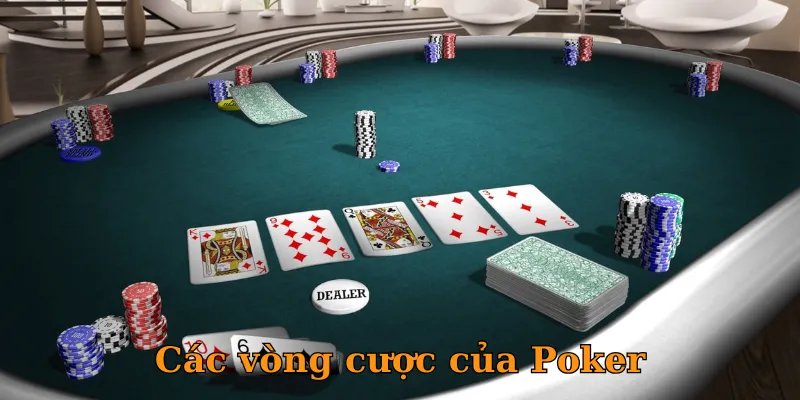 Game bài Poker có bốn vòng cược giúp người chơi điều chỉnh chiến thuật